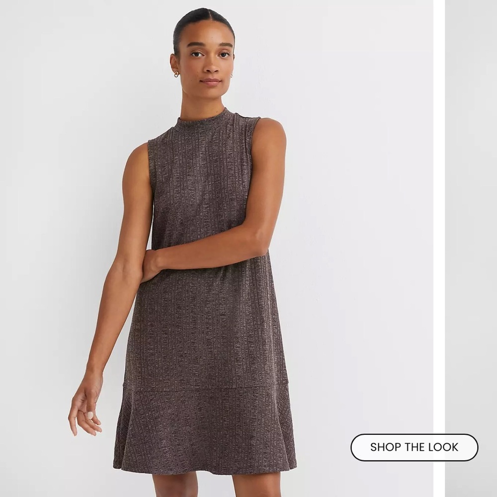 Mock neck dress
